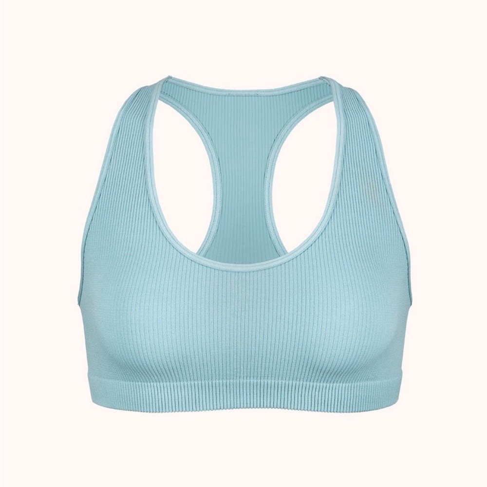 Lively seamless racerback bralette sky blue size S